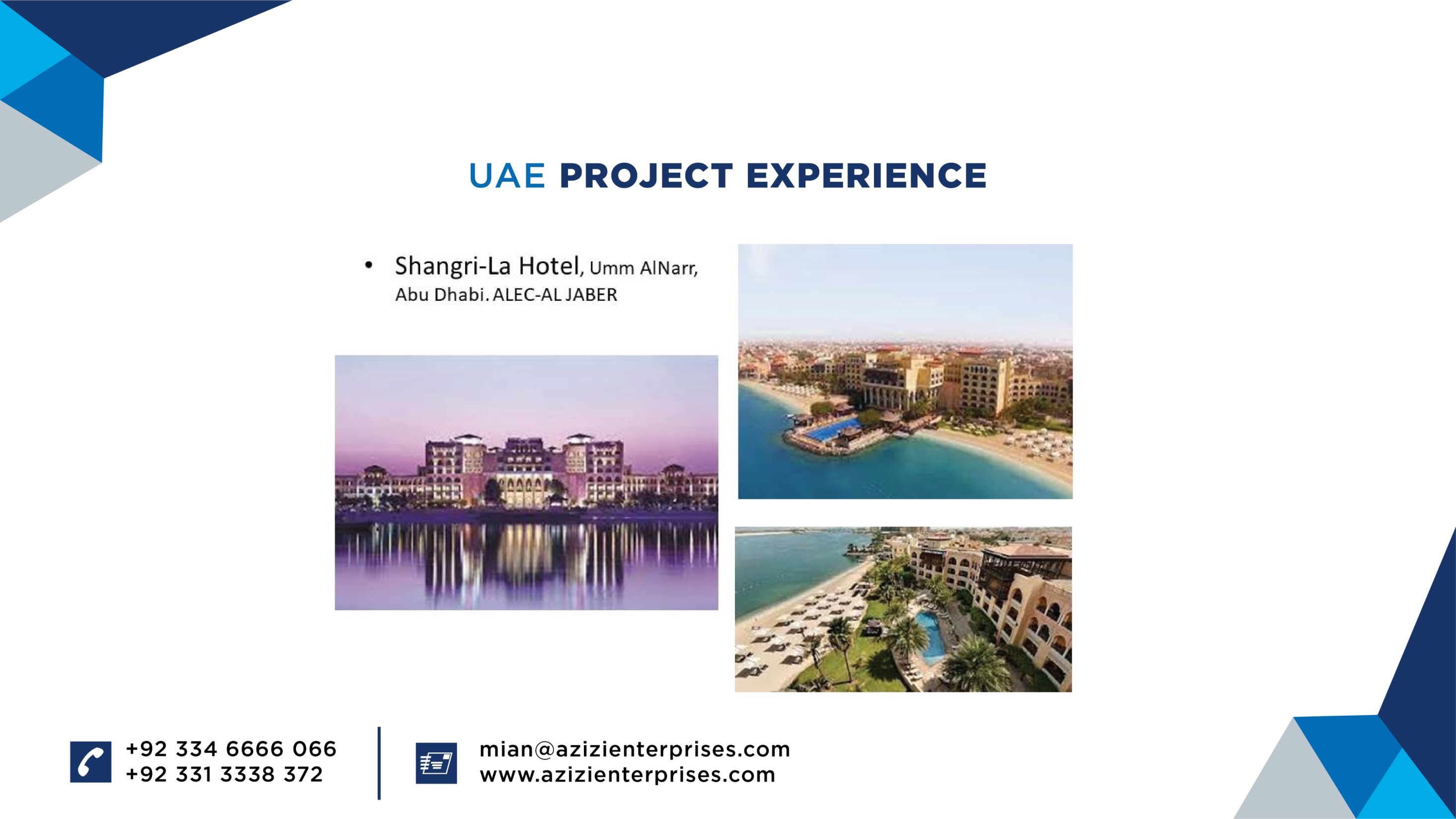 Azizi Enterprises presentation — slide 4