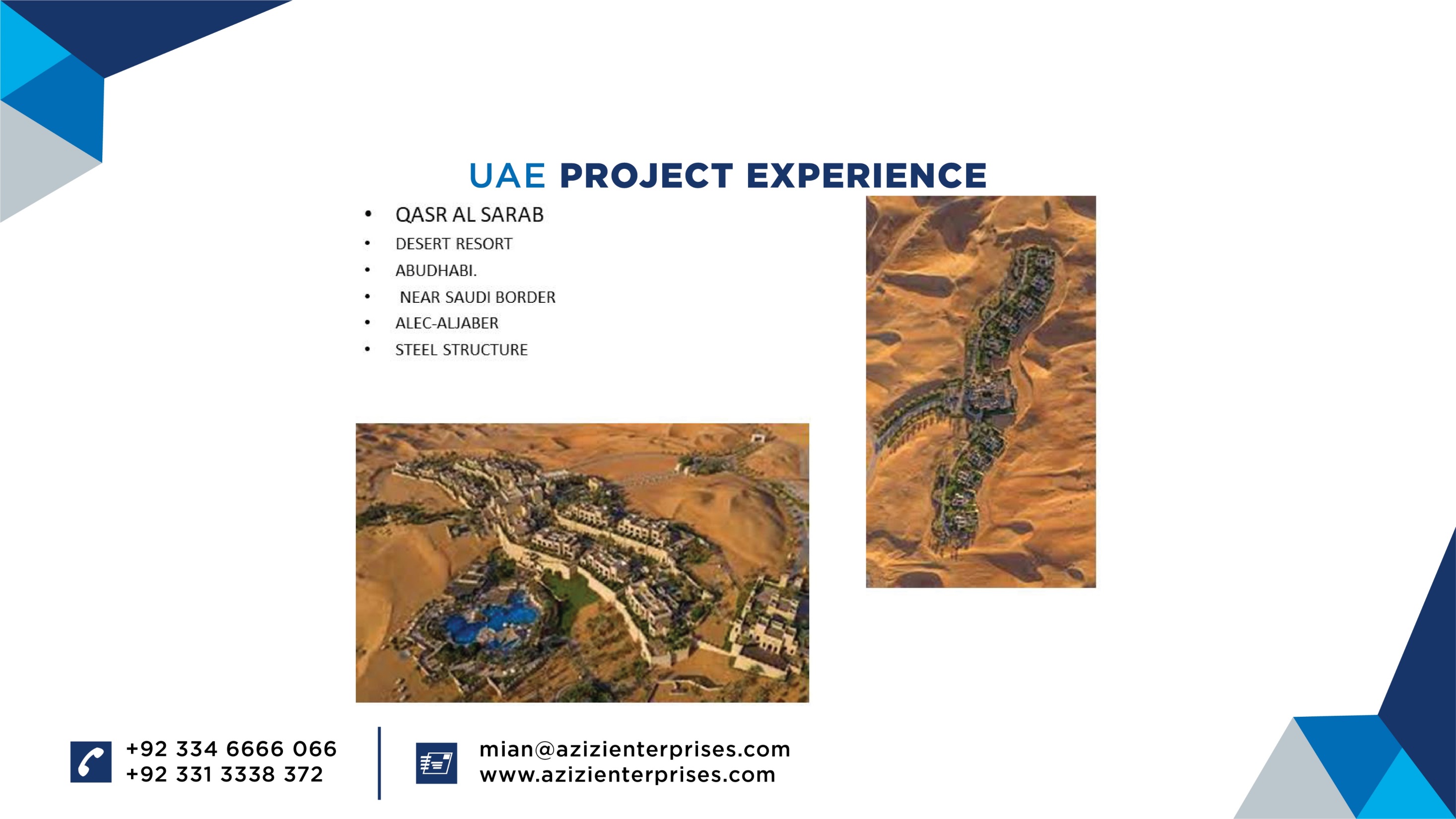 Azizi Enterprises presentation — slide 6